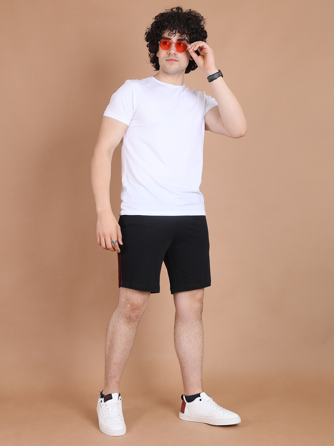 BASIC BERMUDA SHORTS - BLACK