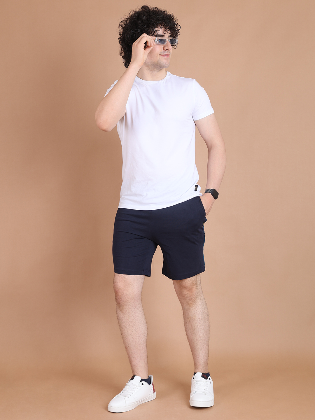 BASIC BERMUDA SHORTS - NAVY