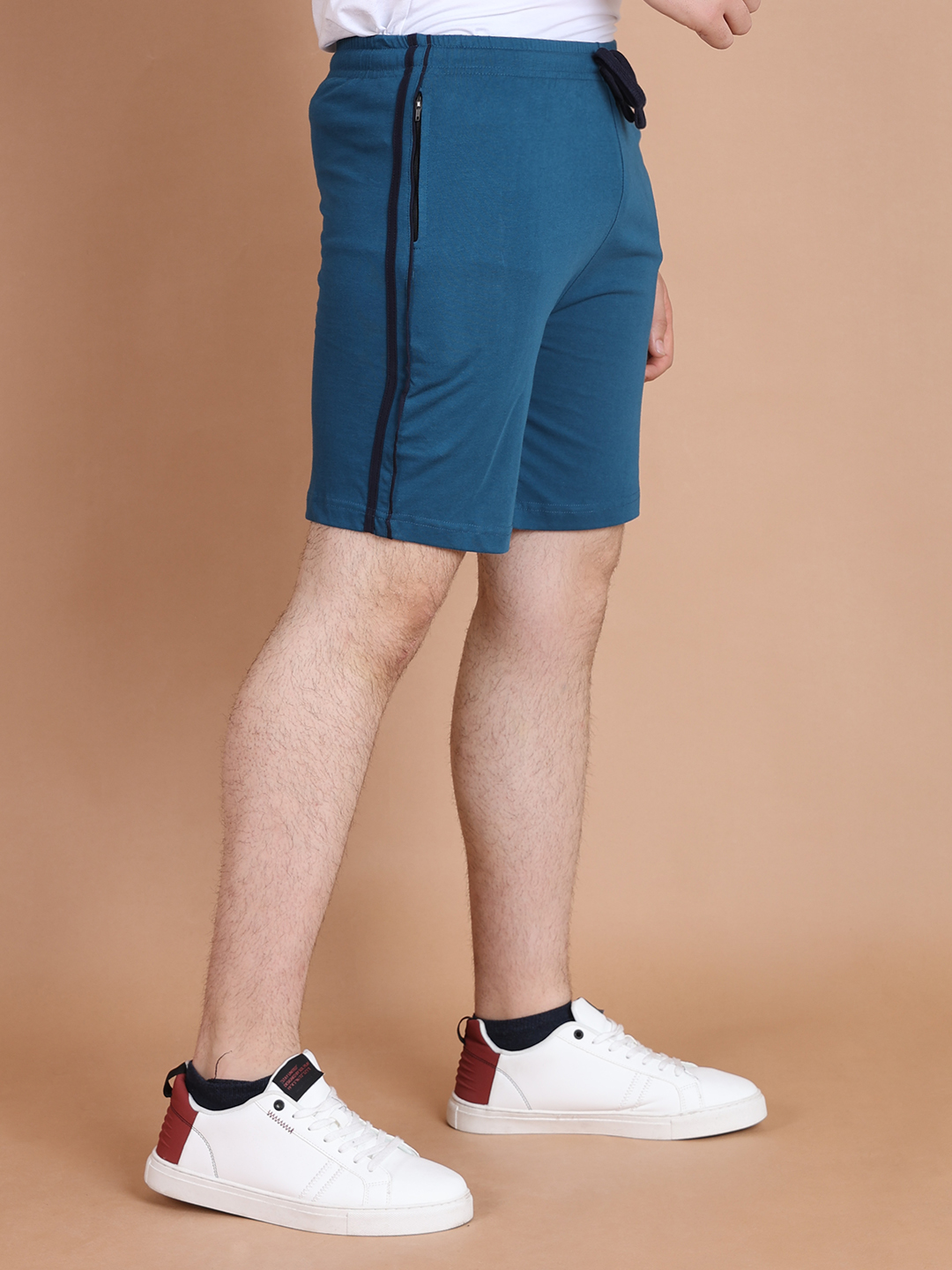 BASIC BERMUDA SHORTS - PETROL