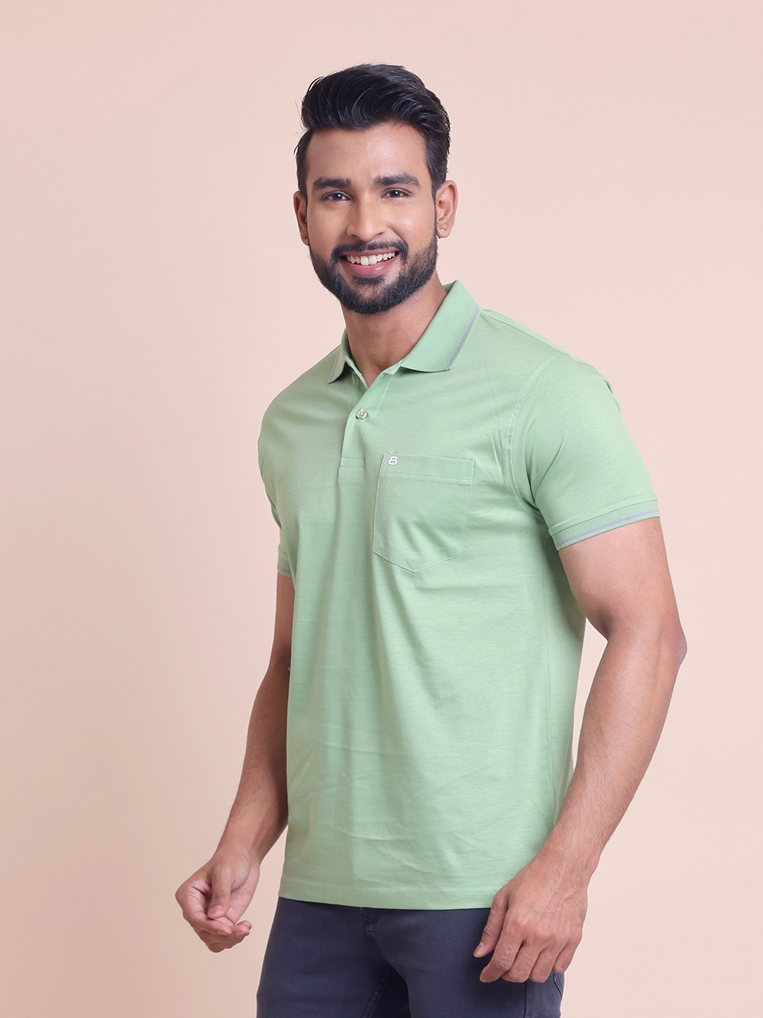 BASIC PREMIUM POLO NECK HALF SLEEVE
