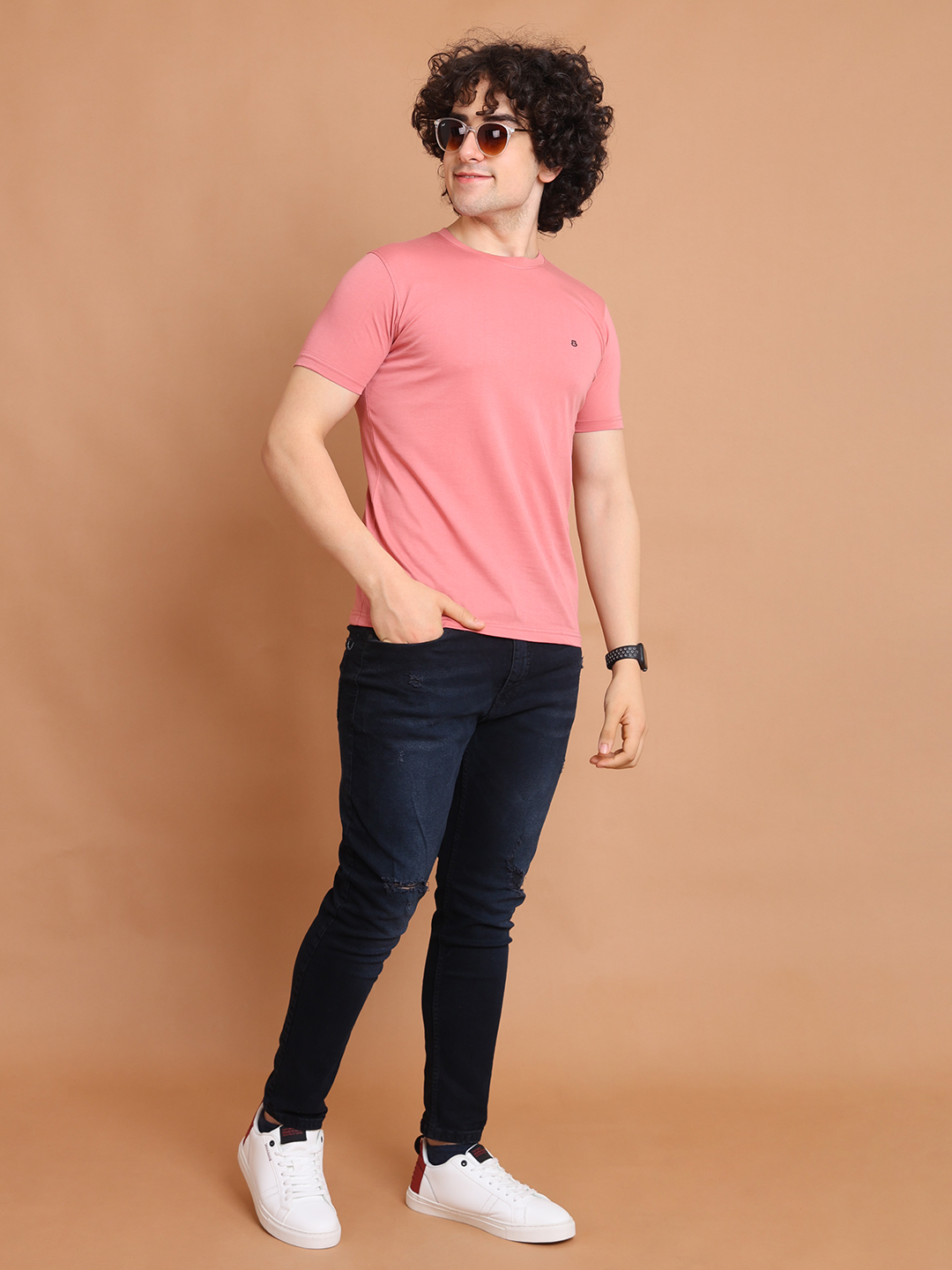 BASIC ROUND NECK HALF SLEEVE - LTONION